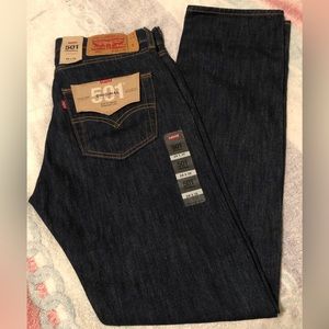 NWT Men’s Levi’s 501 Dark Wash Jeans, W 29 L 32.